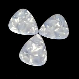 Palhetas de guitarra branco pérola, branco pérola, celulóide, pelctrum, branco em branco, 200pcs, lote, 0,46mm, 0,71mm, 1,0mm - Image 3