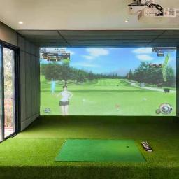 Impact Screen Sensor para Indoor Golf Simulator, telas de prática, ginásio, casa, bola, alvo, exercício, pano branco, 300x200cm - Image 3