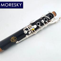 MORESKY-Clarinete profissional de ébano, melodia, 17 teclas, banhado a prata, cobre, In La MA68 - Image 3