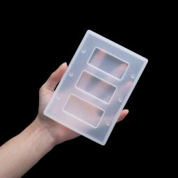 Resina epóxi para artesanato, molde de faça você mesmo para painel de luz, tomada usb, molde de silicone para interruptor de luz, ferramenta de fundição, resina epóxi de cristal, 1 peça - Image 4
