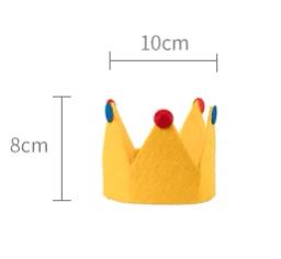 Chapéu de feltro amarelo com nome personalizado para bebês, 8x10cm, adereços para fotos de recém-nascidos, princesa, chá de bebê, festa de aniversário para meninos e meninas - Image 5