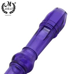 M mbat removível flauta abs agudos clarinete soprano gravador de madeira instrumento musical arco-íris sete cores com haste de limpeza - Image 3