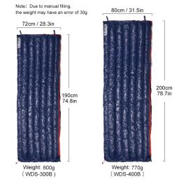 Widesea Camping Ultraleve Sleeping Bag Down Impermeável Lazy Bag Compressão De Armazenamento Portátil Slumber Bag Viagem Sundries Bag - Image 4