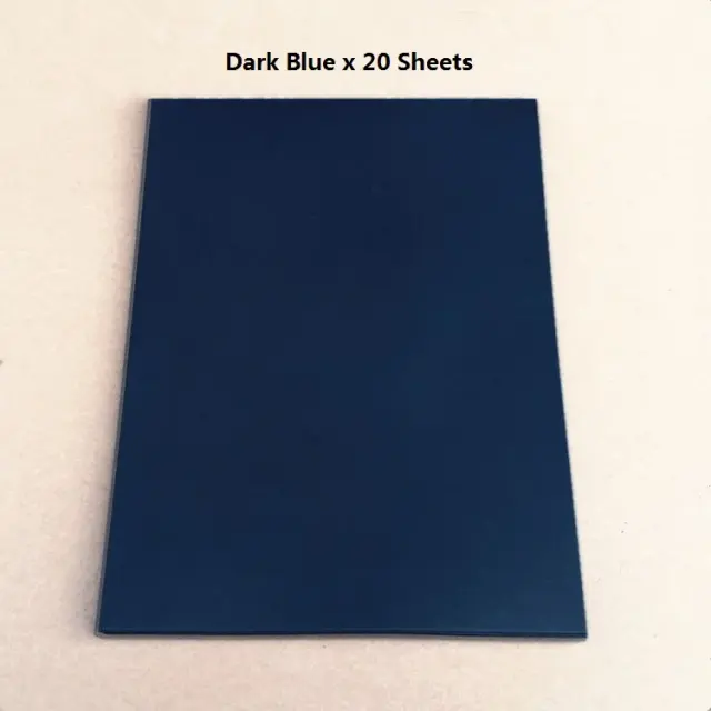 Papelão Azul Fosco A4 230GSM para Scrapbook e Cardmaking - 20 Folhas de Papel Grosso
