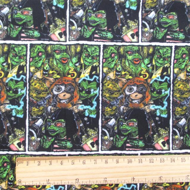 Tecido de Cetim Estampado em Poliéster e Algodão 50x145cm para DIY e Estofamento - Tela de Malha com Desenhos Animados