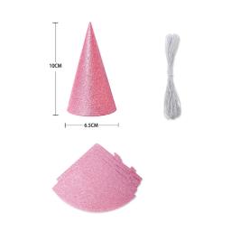 Chapéus de festa chapéu de aniversário conekidsprincess adultscap criança glitter bebê primeiros bonés anos mini celebração cabeça personalizado headwear - Image 5