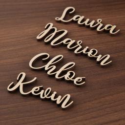 Cartões de visita de casamento com nomes, personalizado, corte a laser, marcadores de assinatura, festa, decoração de festa - Image 3