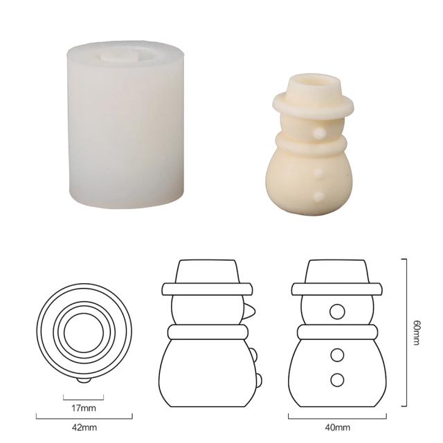 MAXSUNEER Molde de Silicone Modular para Velas de Natal Empilháveis - 1 Peça