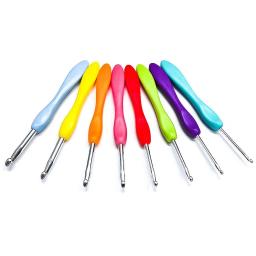 Alumínio Crochet Ganchos Agulhas de tricô Crochet Ganchos Conjunto de ferramentas Agulhas de tricô Ganchos de crochê Então Weave Crochet Needle Kit - Image 3