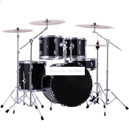 Conjunto de Instrumentos de Percussão Musical para Adultos e Crianças, Kit de Bateria Acústica, Jazz Drum and Drum Set, Iniciante, RBL-300, 3, 4 Pratos, 5 Bateria - Image 1