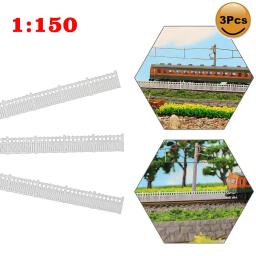 1 medidor modelo ferroviário n escala 1:160 branco edifício cerca parede modelo trens diorama acessório - Image 5