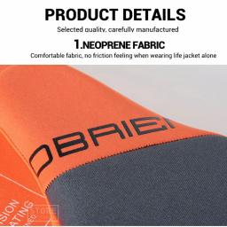 Colete salva-vidas caiaque para adultos, Jaqueta salva-vidas surf, Esqui, Barcos a motor, Wakeboard, Jangada para barcos, Pesca, Natação, À deriva, Resgate - Image 3