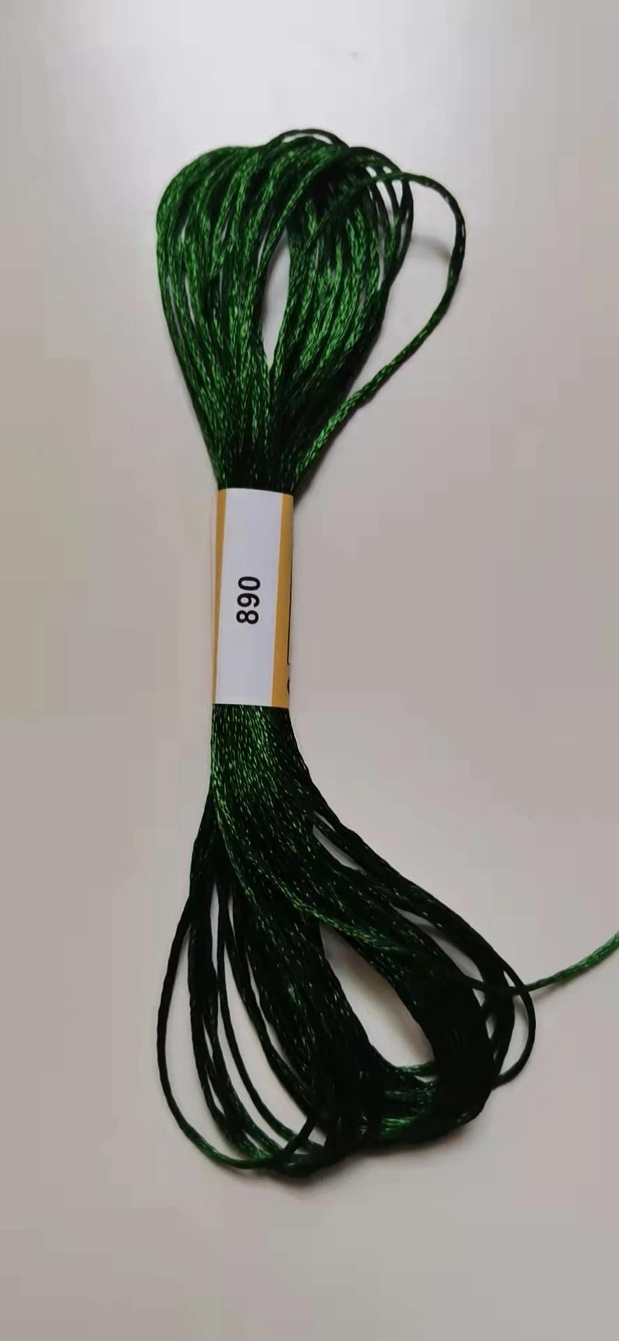 Linha do bordado do ponto cruz, fios de seda mercerizados, fios personalizados, 3 cores - Image 1