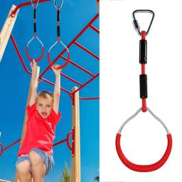 Anéis de balanço ao ar livre para crianças Anel de ginástica Anéis suspensos de escalada Acessórios de balanço Brinquedos de fitness Equipamento de jardim - Image 6