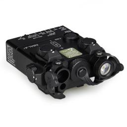 Espingarda com laser de ponto vermelho, mira escotiva com laser de feixe duplo, tática, com laser dbal e peq, com mira de arma para airsoft, com luzes infravermelhas - Image 4
