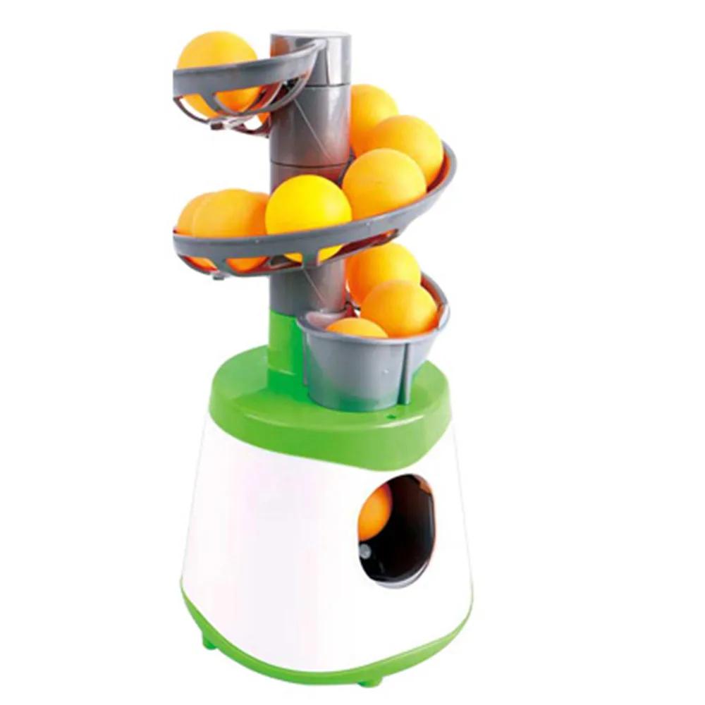 Lançador portátil de bola de tênis de mesa atualizado, versão de alimentação dupla, robô ping pong, máquina pitching para treinadores, 2024 - Image 1
