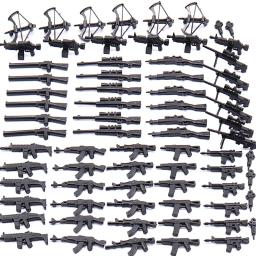 SWAT Armas Militares Building Blocks, Gun Cannon, Soldado do Exército, Chapéu Policial, Building Blocks, Figura Acessórios, Modelo Bricks, Brinquedo DIY, 25 Pcs, 50 Pcs, 100Pcs - Image 5