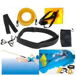 Natação Resistência Parachute Elastic Rope Swim Resistance Training Belt Set Aids Natação Equipamento De Treinamento De Natação Para Adulto - Image 1