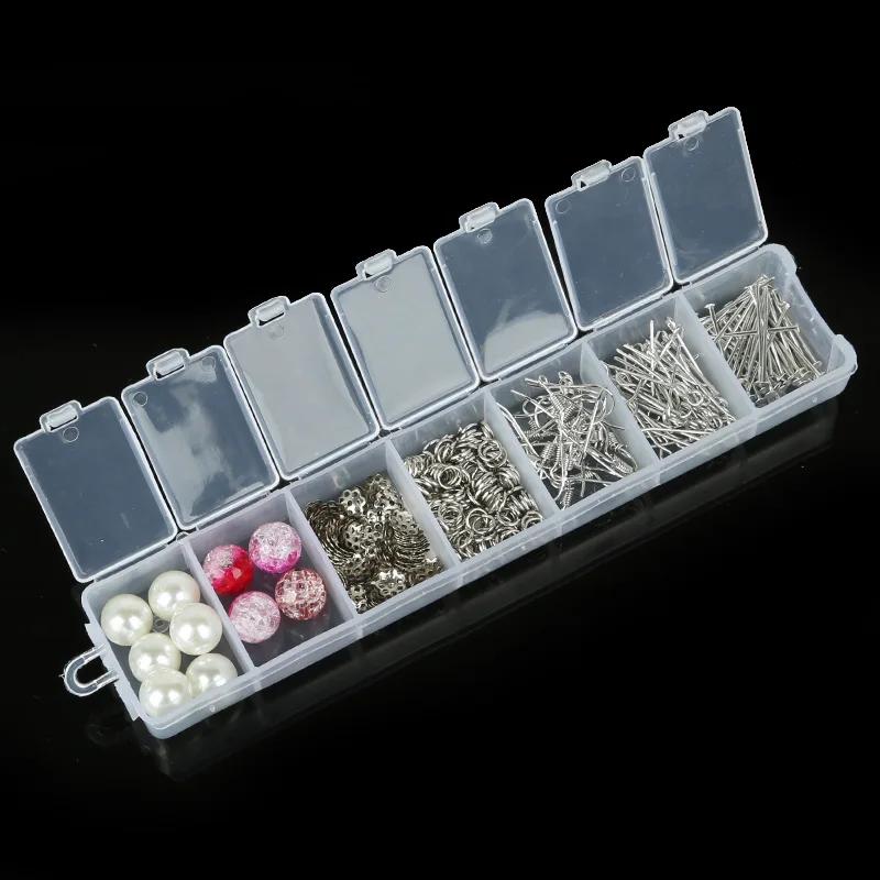 Kit de acessórios de joias, peças de metal, anel/fecho lagosta/corrente/pinos para fazer joias, faça você mesmo, pulseira, brinco, colar - Image 1