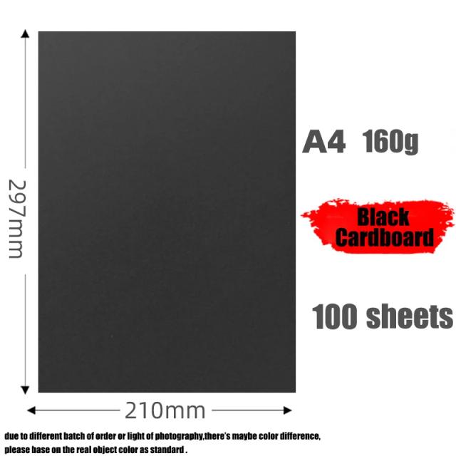 Papel Preto A4 para Pintura Artística Infantil - Várias Gramaturas 120g a 300g