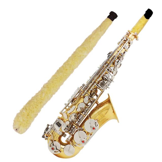 Escova de Limpeza Durável e Suave para Saxofone Soprano, Alto e Tenor - Acessórios Essenciais para Instrumentos de Sopro