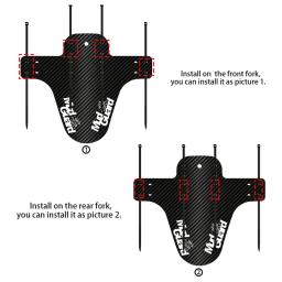 1 conjunto de mountain bike colorido pára-choques dianteiro traseiro paralama saver lama guarda asas acessórios ciclismo estrada bicicleta peças de proteção - Image 4