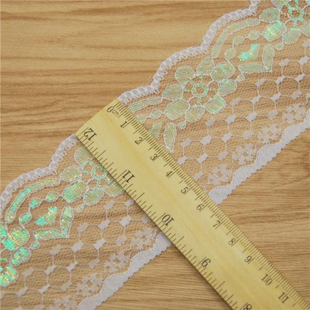 Laço de Prata e Ouro Preto para Decoração de Vestidos de Casamento - Acessórios de Costura em Tecido de 6cm, Ribbon Craft Supplies L204