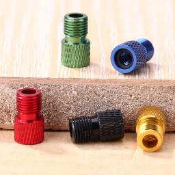 Venda quente schrader válvula adaptador resistente ao desgaste mtb bicicleta conversor de válvula de engrenagem fixa bicicleta presta para schrader válvula adaptador - Image 3