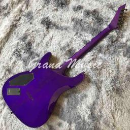 Capa de guitarra elétrica acolchoada personalizada com decote em roxo - Image 6