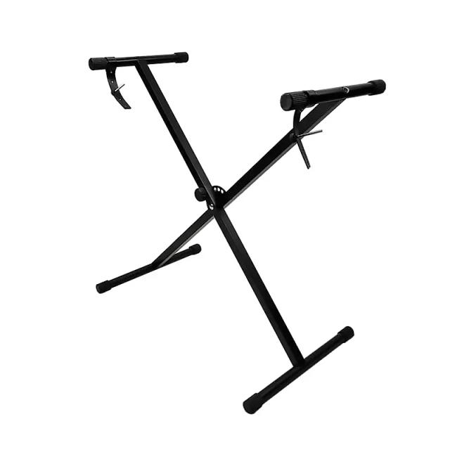 Suporte Universal de Metal Resistente com Tampas de Borracha Antiderrapantes para Teclados MIDI em Estilo X