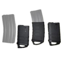 Caça tática m4 revista airsoft mapa estilo mid-cap 30-70rd clipe bk/de - Image 6