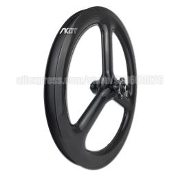 Rodado de carbono para bicicleta dobrável, Freio a disco, Três raios, Rodas do clíncher, 9 10 11 Velocidade, 16in, 16in, 349 - Image 2