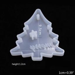 Resina epóxi de cristal, molde de silicone artesanal para criar jóias, artesanato diy, pingente de árvore de natal - Image 3