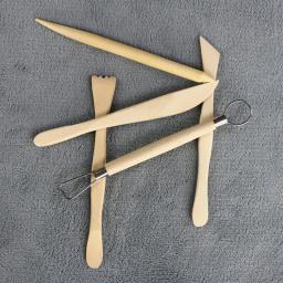 5 Pçs/set Cerâmica Escultura Em Argila Faca De Arte Escultura De Madeira Artesanato Em Cerâmica Cerâmica Figurinhas DIY Ferramenta de Modelagem de Afiar - Image 4