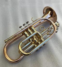 Trompete de bronze com caixa e bocal, Cornetaa Bb, alta qualidade, instrumentos musicais - Image 4