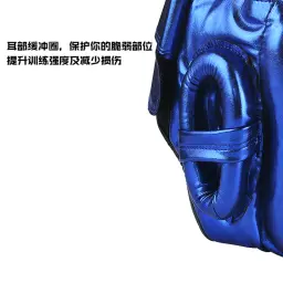 Capacete protetor semi-aberto para boxe, combate profissional, proteção para o nariz e rosto, equipamento de cabeça, feixe de combate - Image 4