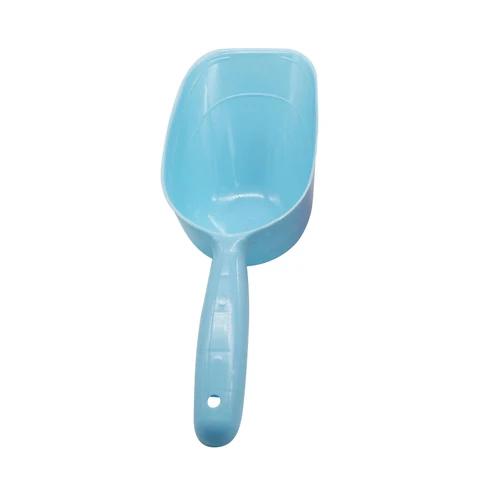 Kit de Colher para Alimentação de Animais de Estimação - Azul, Rosa e Verde, Ideal para Cães, com Copo de Medição e Utensílios em Plástico, 2 Peças