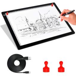 Portátil Tracing Light Box, Prancheta Magnética, Caixa de Luz para Tracing Sketch Pad, A4 - Image 1