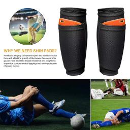 WorthWhile-Futebol Caneleira, Escudos Profissionais Legging, Mangas Equipamento de Proteção, Adolescentes Meias Pads, Caneleiras De Futebol, 1 Par - Image 2