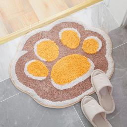 Tapete de banheiro absorvente para pata de gato, antiderrapante, macio, para banheiro, banheiro, quarto, crianças, desenho animado, tapete de chão - Image 3