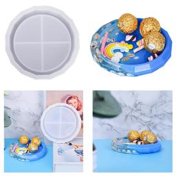 Molde de silicone para resina redonda, bloco grande, forma para bandeja, artesanal, faça você mesmo, resina epóxi, molde de fundição - Image 1