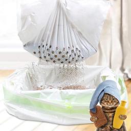Gato caixa de areia saco de filtro pet sandbox bandeja de toalete peneiramento forros sacos de lixo gatinho maca pan sacos de limpeza suprimentos para gatos - Image 1