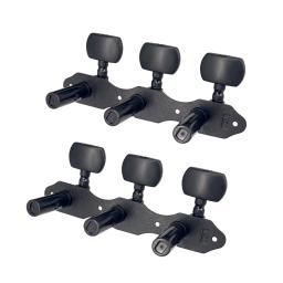 1 par de afinador de guitarra clássica preto 1:18, afinador de cabeças, pinos de ajuste de chave para violão clássico ou violão de chamas - Image 5