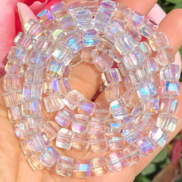 Cubo Multicolorido de Cristal Austríaco - Contas Soltas em Vários Tamanhos para DIY de Jóias e Pulseiras