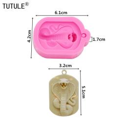 Molde de silicone king cobra, criação de joias, molde para bolo de chocolate, argila e polímeros de fondant - Image 2