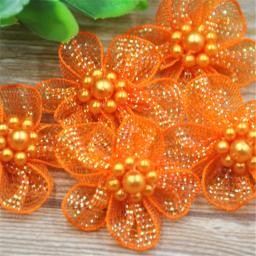 Organza Fita Flores Arcos com Apliques, U Pick, Artesanato Do Casamento, A011, 20 Pcs - Image 2