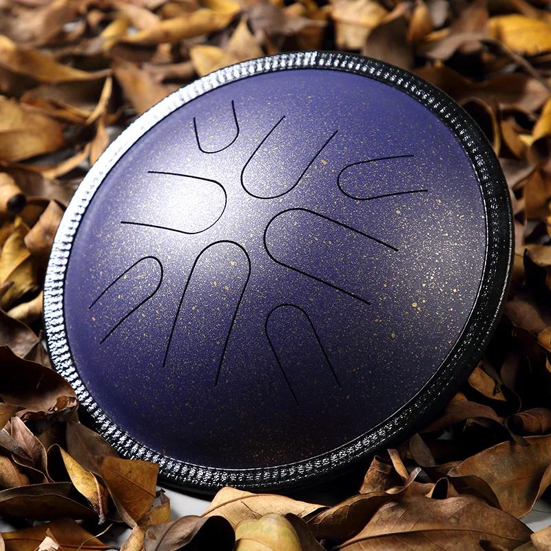 Hluru a língua de aço para viagem, instrumento musical de percussão, trespassado, de cobre, 10 polegadas - Image 1