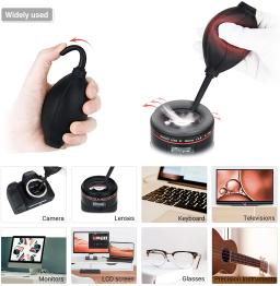 JJC 5 em 1 kit de limpeza de câmera soprador de poeira + caneta de limpeza de lente + toalhetes de limpeza úmida + pano de limpeza enrolado + bolsa de armazenamento - Image 2