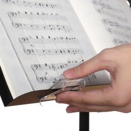Clipe livro música suporte página-suportes música folha para piano, teclado, estandes livros-clipes marcador página adorável n58b - Image 3