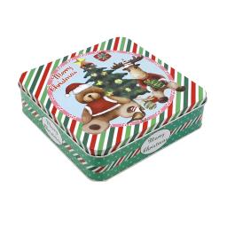 Caixa De Armazenamento Quadrada De Tamanho Grande Caixa De Presentes De Natal Para Cookies Embalagem De Doces Caixa De Presente De Ano Novo Lata De Metal - Image 5